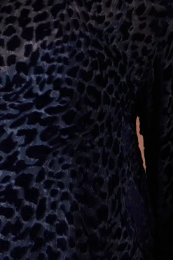 Robe Mini en Velours Imprimé Animalier