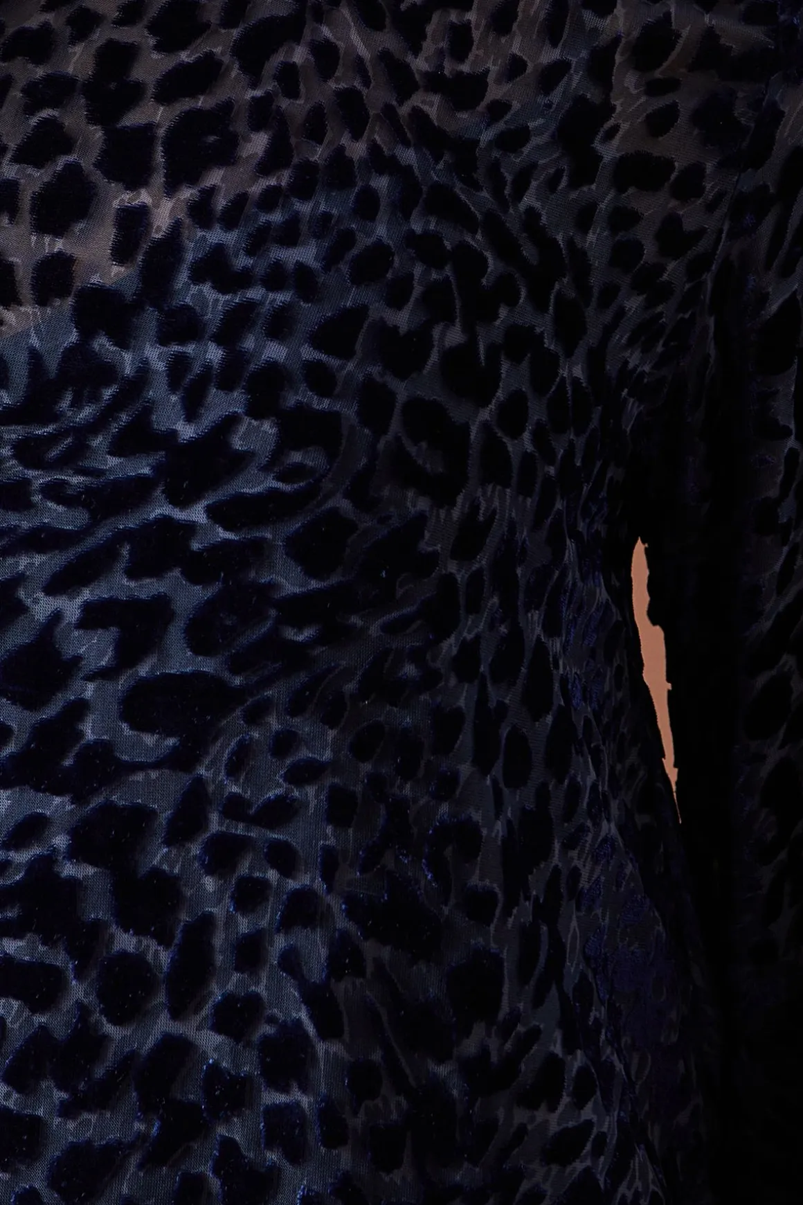 Robe Mini en Velours Imprimé Animalier