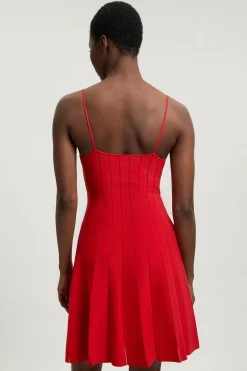 Robe mini Flippy en maille à détails transparents en mélange de viscose