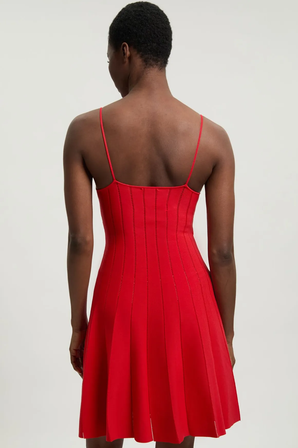 Robe mini Flippy en maille à détails transparents en mélange de viscose