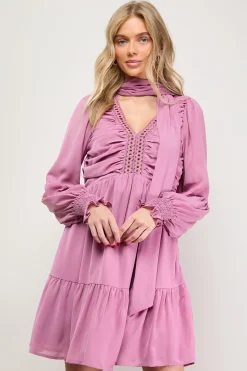 Oasis Robe Mini Froncée avec Nœud Papillon et Garniture Cloutée<Femme Robes|Toutes Les Robes