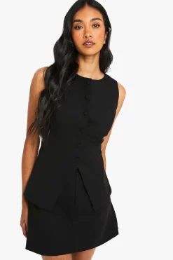 Robe mini à gilet ajusté