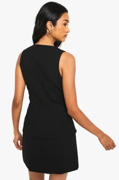 Robe mini à gilet ajusté