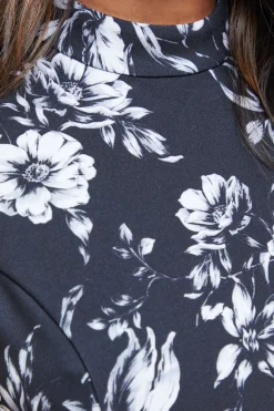 Oasis Robe Mini Imprimée Sans Manches à Ourlet Péplum<Femme Robes|Toutes Les Robes