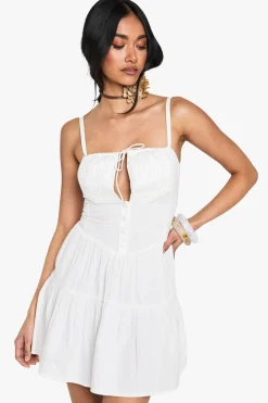 Robe Mini Laitière en Coton