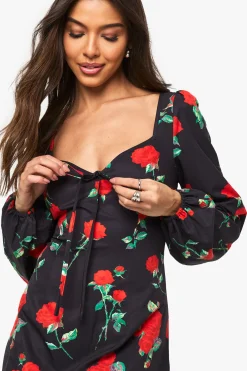 Robe mini laitière florale