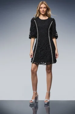 Oasis Robe Mini à Manches Bouffantes Volumineuses<Femme Robes De Soirée|Toutes Les Robes