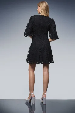 Oasis Robe Mini à Manches Bouffantes Volumineuses<Femme Robes De Soirée|Toutes Les Robes