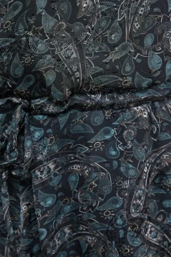 Robe Mini à Manches Chauve-Souris Volantées et Imprimé