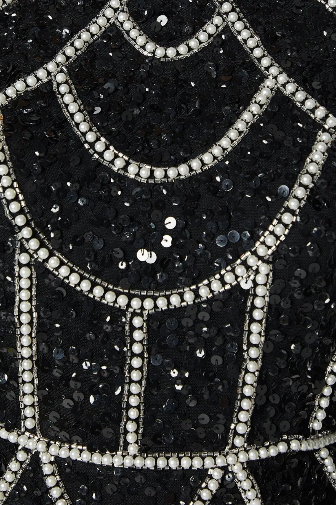 Robe Mini à Manches Longues et Sequins