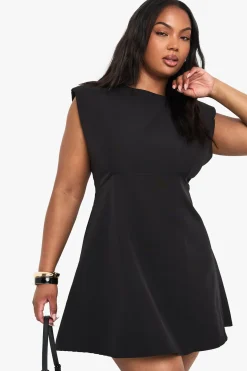 Robe Mini À Manches Raglan Grande Taille
