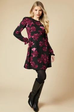 Robe Mini à Motifs Floraux