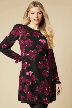 Robe Mini à Motifs Floraux