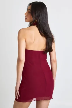boohoo Robe Mini Moulante À Col Licou Avec Finitions Dorées<Femme Robes Moulantes|Robes