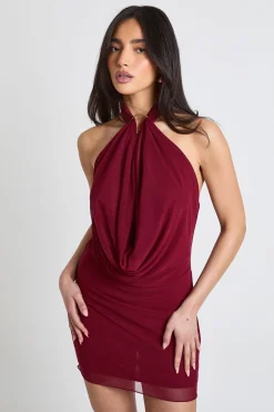 boohoo Robe Mini Moulante À Col Licou Avec Finitions Dorées<Femme Robes Moulantes|Robes