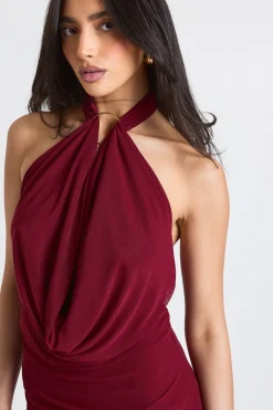 boohoo Robe Mini Moulante À Col Licou Avec Finitions Dorées<Femme Robes Moulantes|Robes
