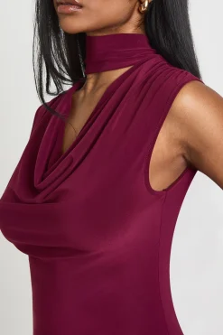 boohoo Robe Mini Moulante à Décolleté Plongeant avec Détail Foulard<Femme Robes Moulantes|Robes