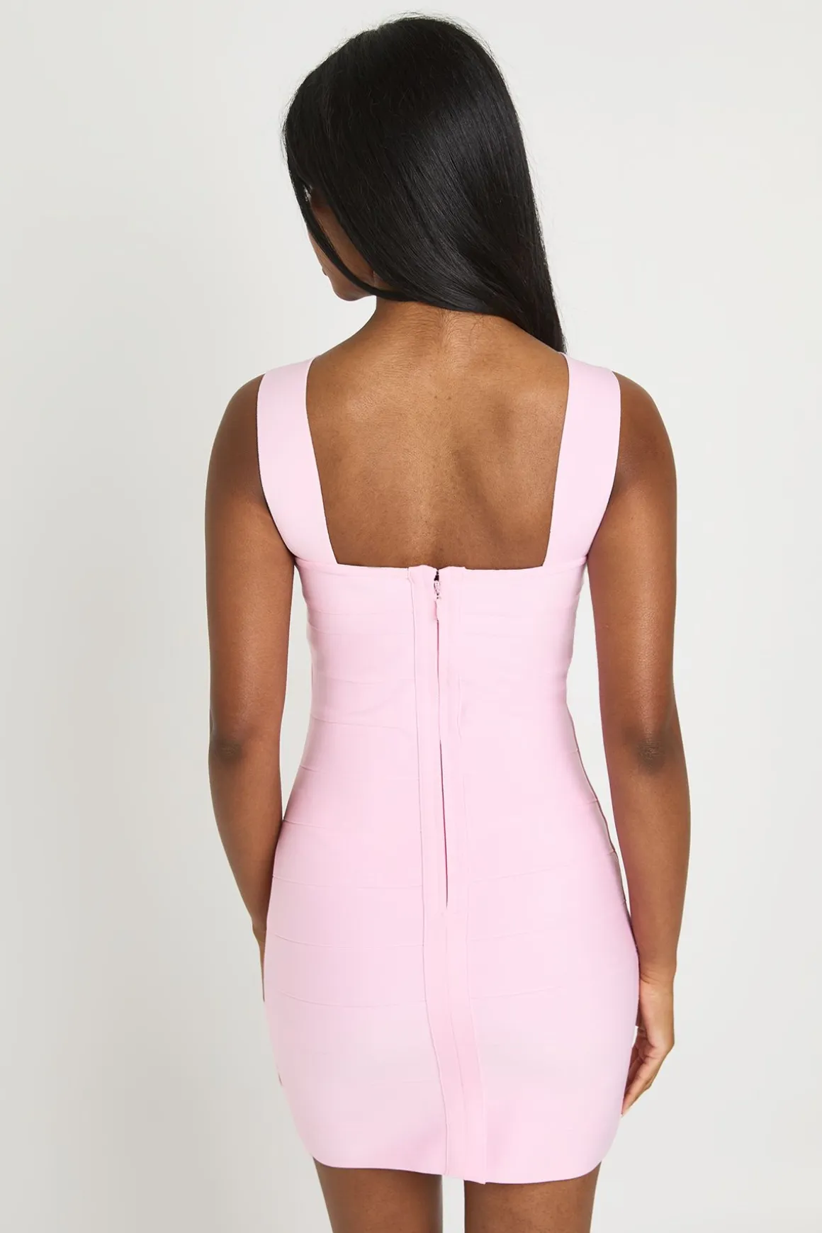 Robe Mini Moulante À Décolleté Plongeant En Bandage Premium