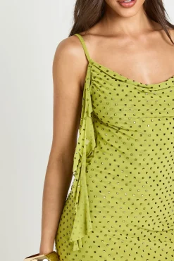 boohoo Robe Mini Moulante À Détail Col Bénitier Et Ornements Thermocollants Premium<Femme Robes Moulantes|Robes