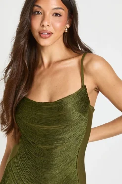 boohoo Robe Mini Moulante Premium À Détail De Franges<Femme Robes Moulantes|Robes