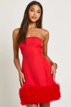 boohoo Robe Mini à Ourlet à Volants<Femme Robes Moulantes|Robes
