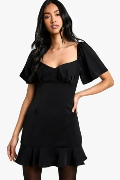boohoo Robe mini à ourlet à volants<Femme Robes Courtes|Robes