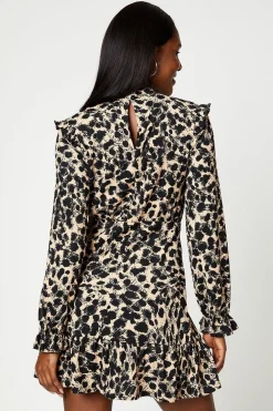 Dorothy Perkins Robe Mini à Ourlet Volants Imprimé<Femme Robes À Manches Longues|Robes