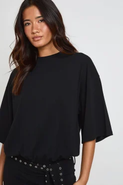 Robe Mini Oversize Avec Ceinture Cloutée