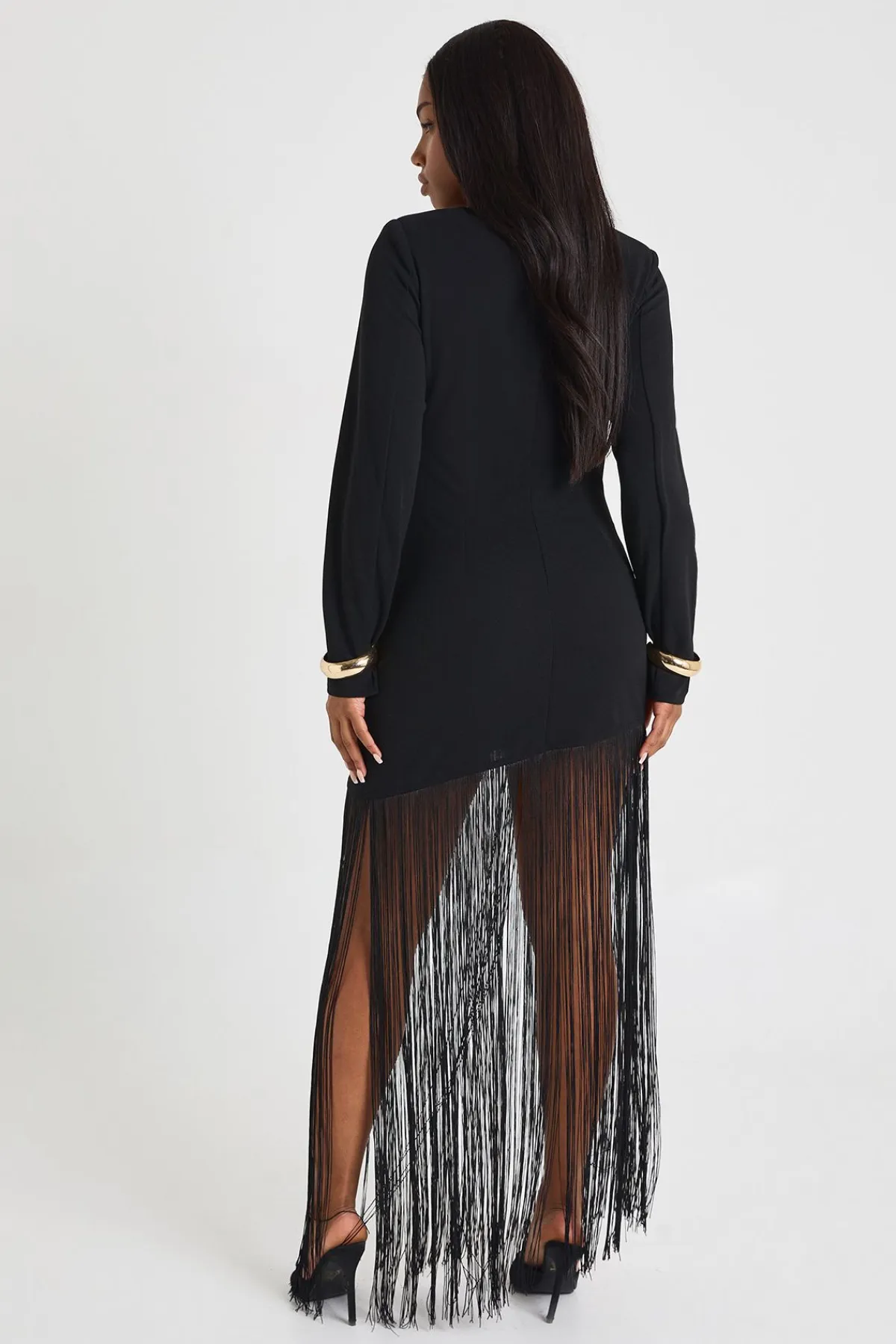 boohoo ROBE MINI À ÉPAULETTES ET FRANGES<Femme Toutes Les Robes|Robes Longues