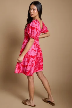 Robe Mini Petite À Décolleté Cœur Avec Nœud Devant
