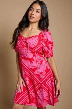Robe Mini Petite À Décolleté Cœur Avec Nœud Devant