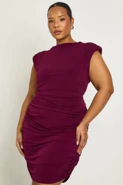 boohoo Robe mini Plus fluide à épaulettes<Femme Robes Courtes|Robes Moulantes