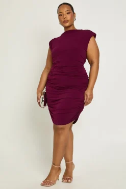boohoo Robe mini Plus fluide à épaulettes<Femme Robes Courtes|Robes Moulantes