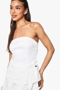 boohoo Robe mini portefeuille bandeau ajustée<Femme Robes|Robes De Fiançailles