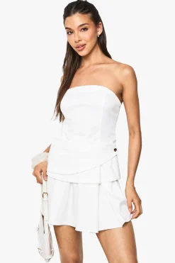 boohoo Robe mini portefeuille bandeau ajustée<Femme Robes|Robes De Fiançailles