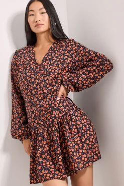 Dorothy Perkins Robe Mini Portefeuille à Imprimé Ditsy avec Détail de Couture Tombante<Femme Toutes Les Robes|Robes À Manches Longues