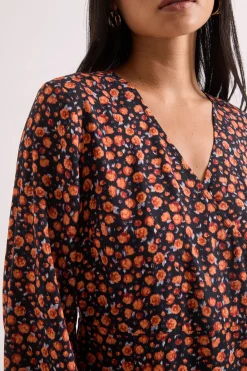 Dorothy Perkins Robe Mini Portefeuille à Imprimé Ditsy avec Détail de Couture Tombante<Femme Toutes Les Robes|Robes À Manches Longues