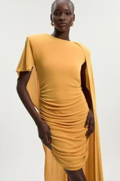 KarenMillen Robe Mini Premium en Crêpe Soyeux avec Détail Foulard<Femme Robes Mi-Longues|Robes