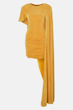 KarenMillen Robe Mini Premium en Crêpe Soyeux avec Détail Foulard<Femme Robes Mi-Longues|Robes
