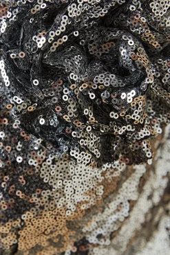 Robe Mini à Sequins avec Corsage de Soirée