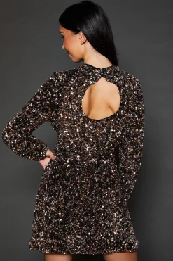 Dorothy Perkins Robe Mini à Sequins Multicolores Dp Luxe<Femme Robes À Manches Longues|Robes