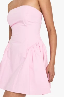 boohoo Robe Mini Skater Bandeau en Popeline<Femme Robes Patineuses|Robes