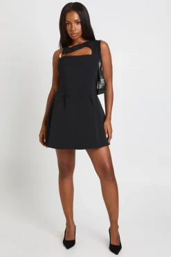 boohoo Robe Mini Skater Découpée aux Détails Dorés<Femme Robes Patineuses|Robes