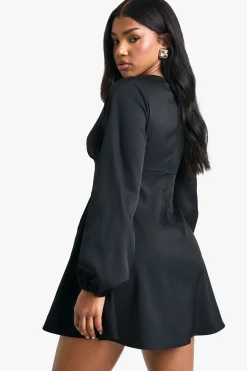 Robe Mini Smock à Taille Cintrée