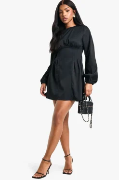 Robe Mini Smock à Taille Cintrée
