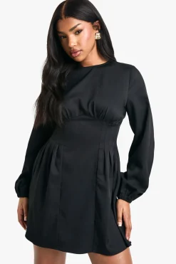 Robe Mini Smock à Taille Cintrée