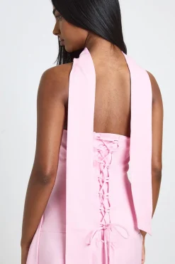 boohoo Robe Mini Structurée À Détail Corset Et Drapé Latéral<Femme Robes Corset|Robes Moulantes