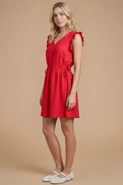 Dorothy Perkins Robe Mini À Taille Coulissée Avec Détails Volantés<Femme Robes|Toutes Les Robes