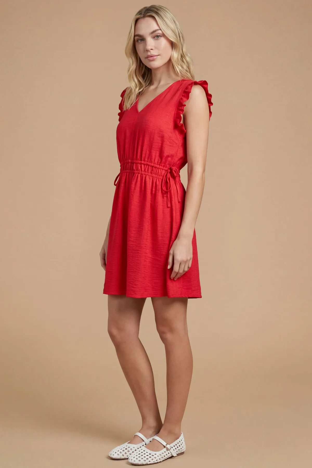 Dorothy Perkins Robe Mini À Taille Coulissée Avec Détails Volantés<Femme Robes|Toutes Les Robes