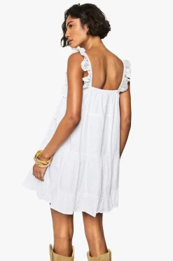 boohoo Robe mini Tall en dentelle à volants<Femme Robes Babydoll|Satin Et Dentelle